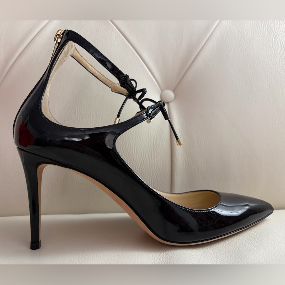 100% Authentic Brand New with box Jimmy Choo Sage 85mm Black Stiletto Heels.